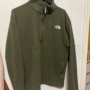 Gray Half zip men's North Face pullover size large